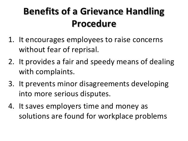 what is a grievance grievance procedure template